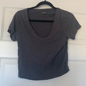 Wild fable v neck gray top
